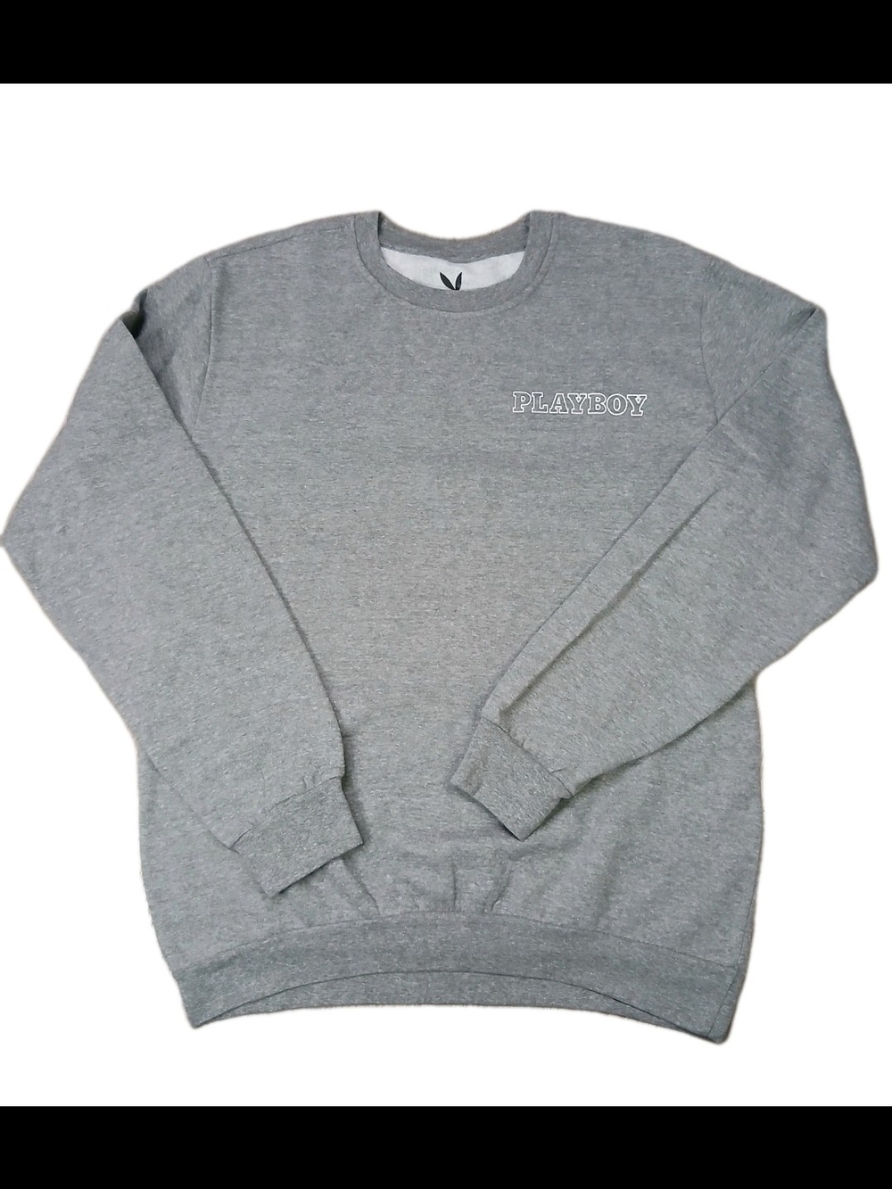 Playboy Men's Crewneck Sweatshirt in Grey